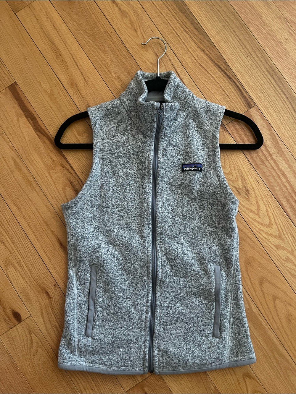 Patagonia Heather Gray Fleece Vest - Women's Sleeveless Zip